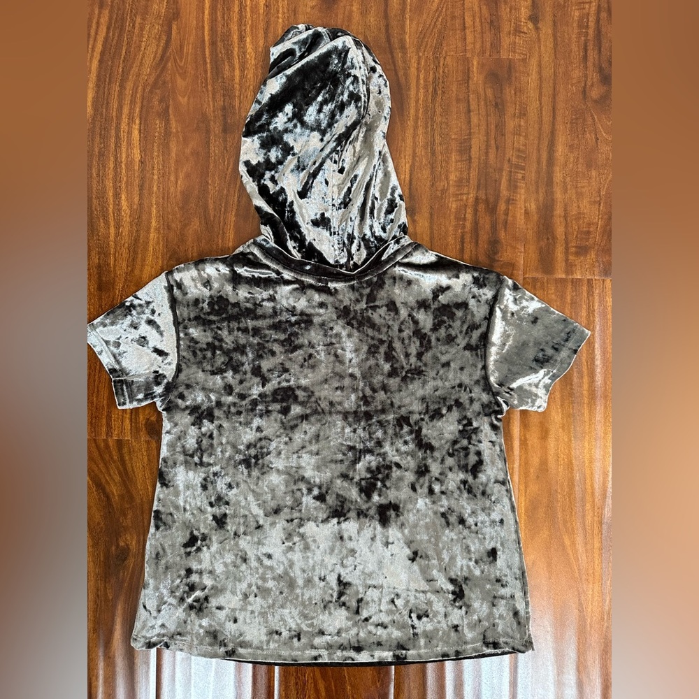 Art Class | Velour s/s hoodie | Girls M | Silver/grey - Picture 5 of 6